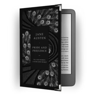 Funda para Kindle - Jane Austen - PLATEADO